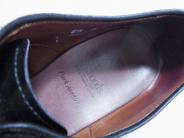 実際に弊社で買取させて頂いたAllen Edmond/アレンエドモンズ park avenue 黒/5616/8.5Eの画像 6枚目