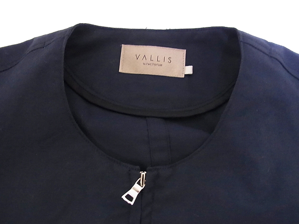 実際に弊社で買取させて頂いたヴァリス バイ ファクトタム 15AW ノーカラー薄手ブルゾン 46の画像 5枚目