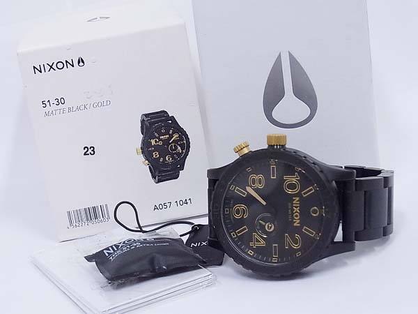 実際に弊社で買取させて頂いたNIXON/ニクソン 51-30 タイドグラフ メンズ腕時計 A057-1041の画像 9枚目