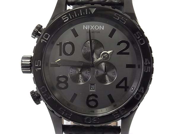 実際に弊社で買取させて頂いたNIXON THE 51-30 CHRONO LEATHER クロノグラフ 腕時計 A124848の画像 1枚目