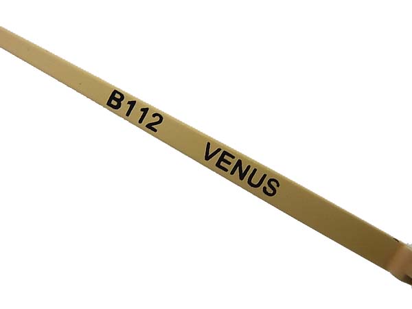 実際に弊社で買取させて頂いたアンバレンタイン VENUS スクエア型メガネフレーム 茶/B112の画像 4枚目