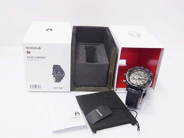 実際に弊社で買取させて頂いたNIXON/ニクソン 42-20 CHRONO BLACK SNAKE 腕時計/A037848の画像 1枚目