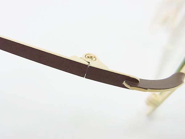 実際に弊社で買取させて頂いたアンバレンタイン VENUS スクエア型メガネフレーム 茶/B112の画像 5枚目