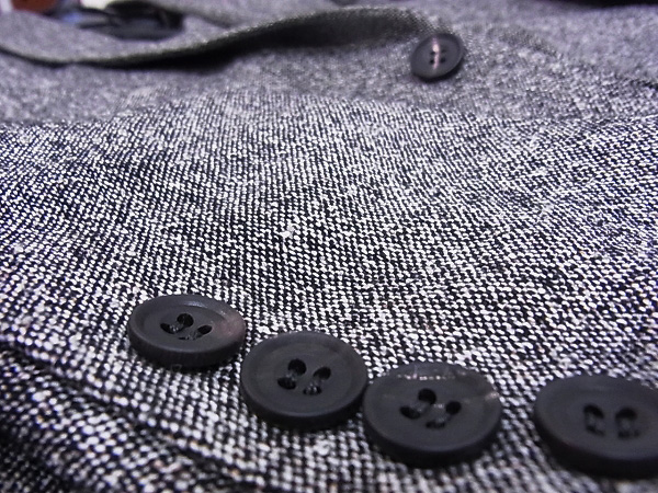 実際に弊社で買取させて頂いたato/アトウ ツイード 2Bテーラードジャケット/ベスト 2点セットの画像 7枚目