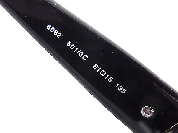 実際に弊社で買取させて頂いたBVLGARI/ブルガリ 8062 501/3C サングラス9型 ブラックの画像 5枚目