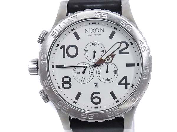 実際に弊社で買取させて頂いたNIXON/ニクソン THE 51-30 PU CHRONO クロノ腕時計/A084100の画像 2枚目