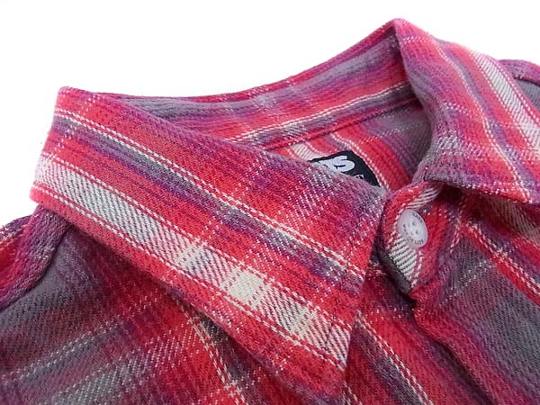 実際に弊社で買取させて頂いたRATS/ラッツ 15AW COTTON CHECK FLANNEL SHIRT/チェックシャツLの画像 8枚目