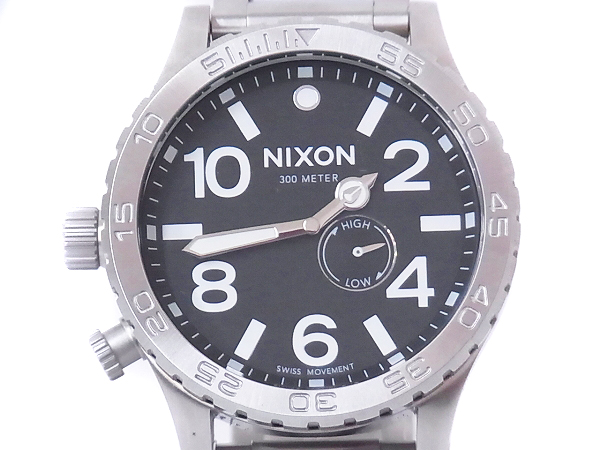 実際に弊社で買取させて頂いたNIXON/ニクソン 51-30 腕時計 シルバー×ブラック A057000の画像 1枚目