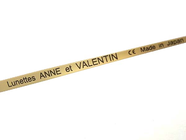 実際に弊社で買取させて頂いたアンバレンタイン VENUS スクエア型メガネフレーム 茶/B112の画像 3枚目