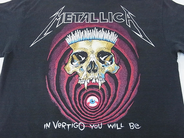 実際に弊社で買取させて頂いたMETALLICA/メタリカ 88年 パスヘッド ビンテージTシャツ 黒/Mの画像 3枚目