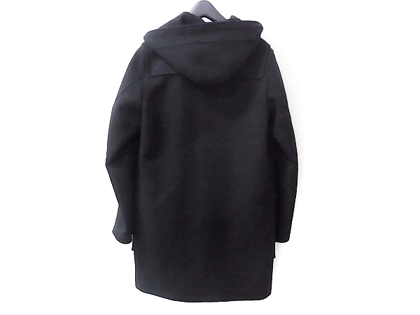 実際に弊社で買取させて頂いたCABANE de ZUCCa/ズッカ ウール混 フード付ロングコート 黒/Mの画像 1枚目