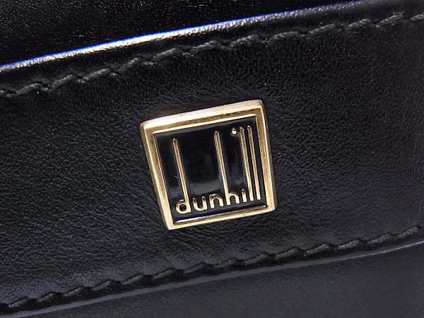 実際に弊社で買取させて頂いたdunhill/ダンヒル レザー セカンドバッグ クラッチバッグ 黒の画像 5枚目