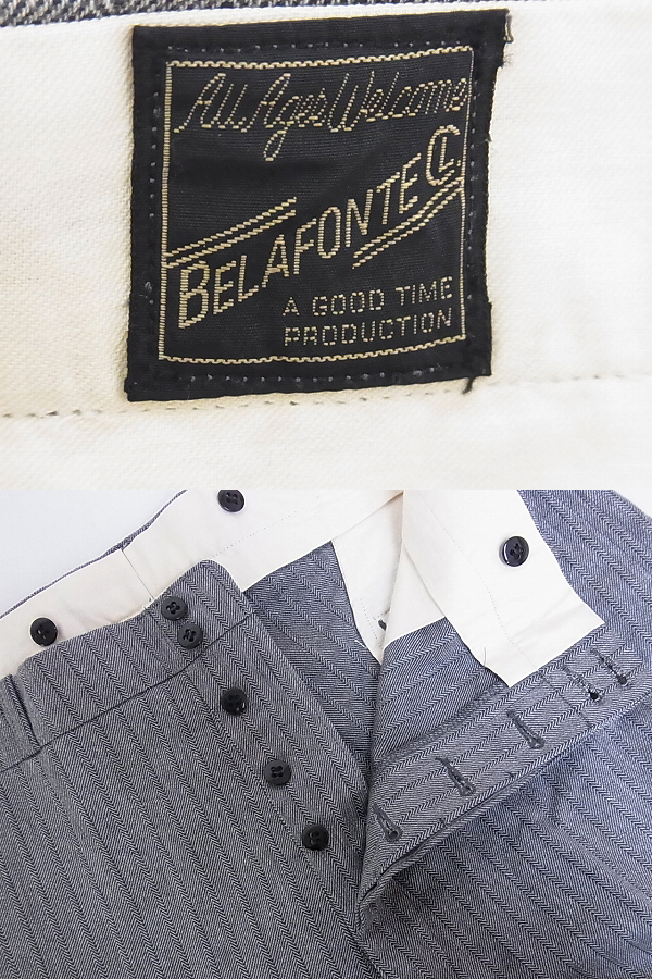 実際に弊社で買取させて頂いたBELAFONTE/Rats/HORDEN デニム/チノパン等 M×3点セットの画像 8枚目