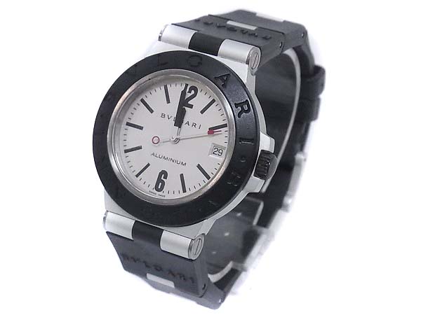 実際に弊社で買取させて頂いたBVLGARI/ブルガリ ディアゴノ ラバーベルト自動巻腕時計/AL38TAの画像 1枚目