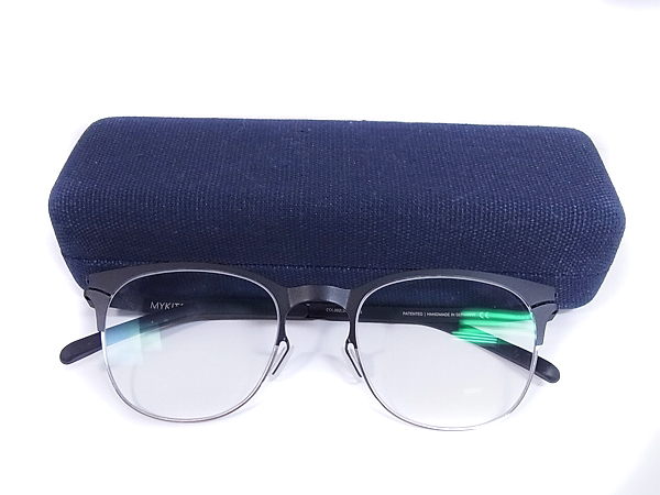 実際に弊社で買取させて頂いたMYKITA/マイキータ 眼鏡/度あり フルリム メガネフレーム 黒の画像 7枚目