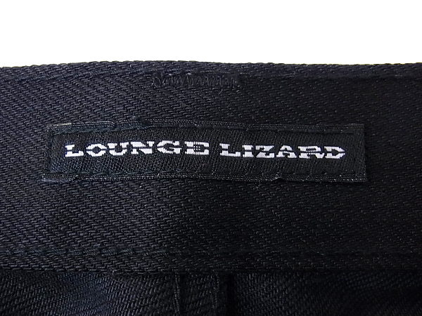 実際に弊社で買取させて頂いたLOUNGE LIZARD/ラウンジリザード　ストレッチブラックパンツ 2の画像 2枚目