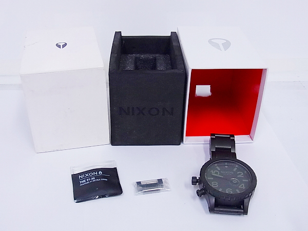 実際に弊社で買取させて頂いたNIXON/ニクソン 51-30 CHRONO MATTE BLACK SURPLUS A057 1042の画像 7枚目