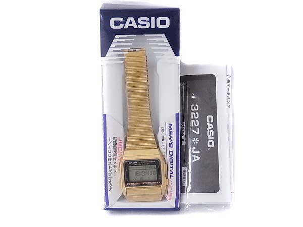 CASIO/カシオ DATA BANK/データバンク ゴールド 腕時計/DB-380G