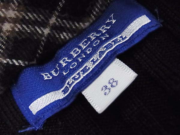 実際に弊社で買取させて頂いたバーバリーロンドン ブルーレーベル ジップニットパーカー/38の画像 2枚目