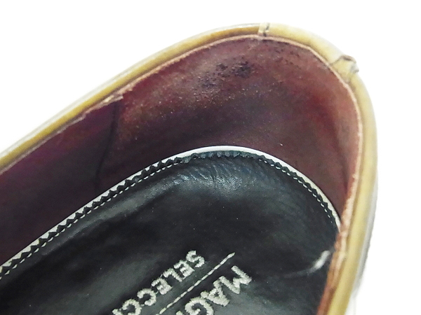 実際に弊社で買取させて頂いたMAGNANNI/マグナーニ タッセルローファー レザー 茶/42の画像 4枚目