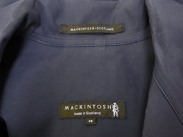 実際に弊社で買取させて頂いたMACKINTOSH/マッキントッシュ ロングトレンチコート グレー/38の画像 2枚目