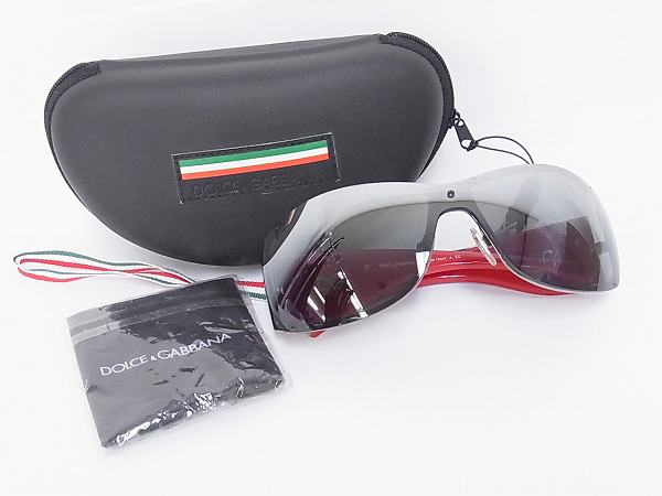 実際に弊社で買取させて頂いたD&G/ドルチェ&ガッバーナ サングラス DG2061 418/88 レッドの画像 7枚目