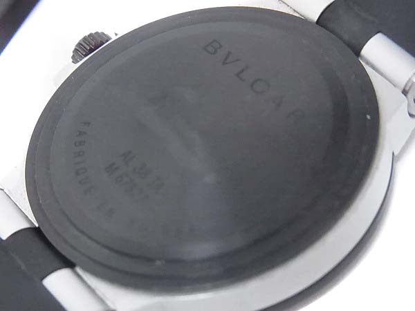 実際に弊社で買取させて頂いたBVLGARI/ブルガリ ディアゴノ ラバーベルト自動巻腕時計/AL38TAの画像 3枚目