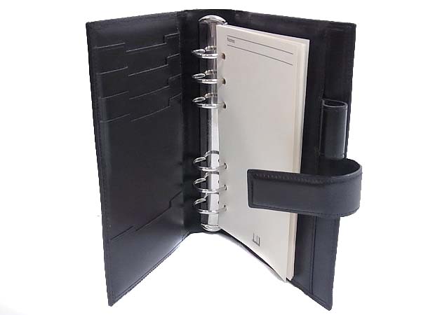 実際に弊社で買取させて頂いたdunhill/ダンヒル ビジネス レザー/名刺入れ ブラック 手帳の画像 2枚目