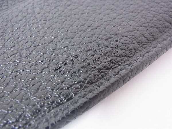 実際に弊社で買取させて頂いたBVLGARI/ブルガリ 二つ折り財布/ウォレット 小銭入れ無し 黒の画像 6枚目