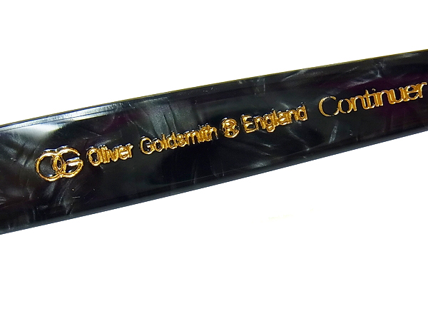 実際に弊社で買取させて頂いたオリバー ゴールドスミス COMMANDER メガネフレーム 黒の画像 3枚目