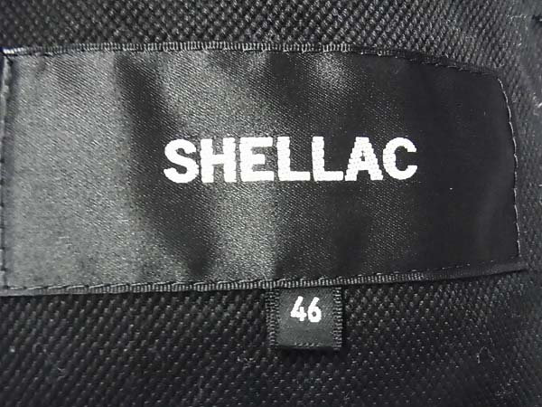 実際に弊社で買取させて頂いたSHELLAC/シェラック 内ボア 黒 ジップアップジャケット/46の画像 7枚目