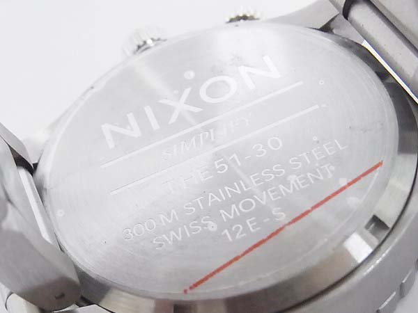 実際に弊社で買取させて頂いたNIXON/ニクソン THE51-30 CHRONO　腕時計 ブルー/A0571258-00の画像 3枚目