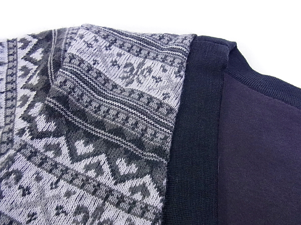 実際に弊社で買取させて頂いたFACTOTUM/ファクトタム 長袖/ジャガードカーディガンニット 46の画像 4枚目