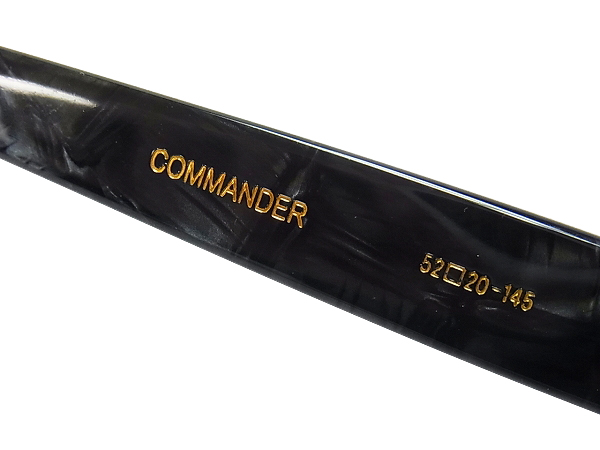 実際に弊社で買取させて頂いたオリバー ゴールドスミス COMMANDER メガネフレーム 黒の画像 4枚目
