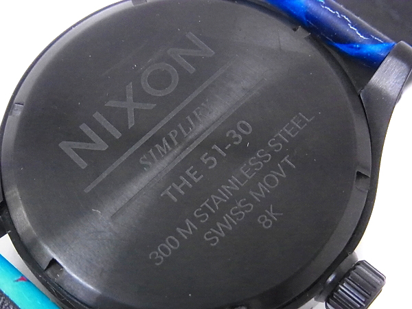 実際に弊社で買取させて頂いたNIXON/ニクソン 51-30 PU FANTASY アナログ腕時計/A058-519の画像 7枚目