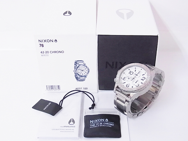 ニクソン THE 42-20 クロノグラフ アナログ腕時計 A037-100の買取実績