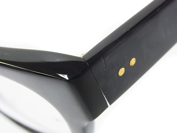 実際に弊社で買取させて頂いたオリバー ゴールドスミス COMMANDER メガネフレーム 黒の画像 6枚目