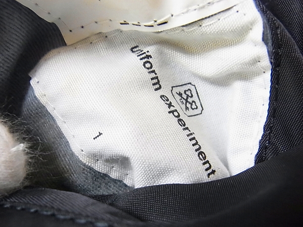 実際に弊社で買取させて頂いたユニフォームエクスペリメント×ALPHA MA-1フライトジャケット Sの画像 3枚目