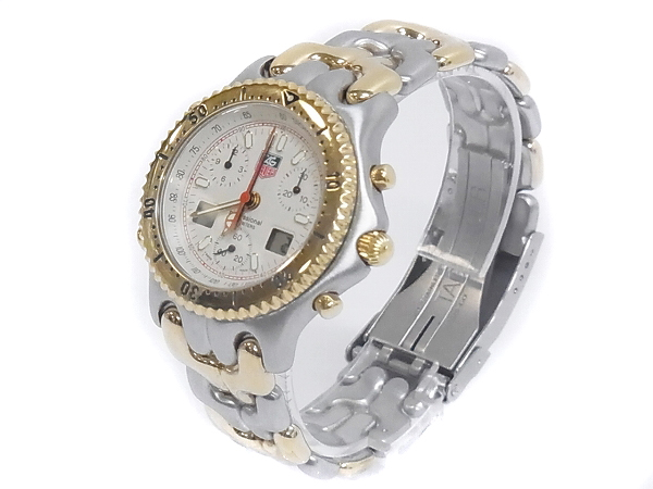 実際に弊社で買取させて頂いたTAG HEUER/タグホイヤー セナモデル クロノグラフ CG1123-0の画像 2枚目