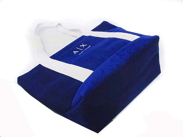 実際に弊社で買取させて頂いたARMANI EXCHANGE/アルマーニエクスチェンジ トートバッグ 青の画像 4枚目