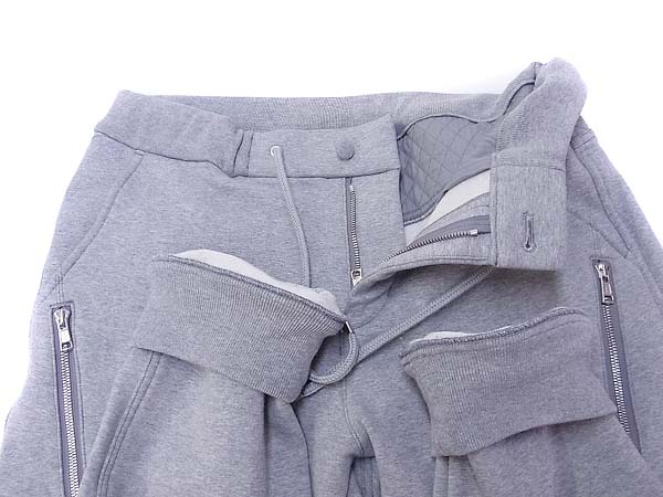 実際に弊社で買取させて頂いたAKM/エイケイエム　バイカーズ スウェットパンツ グレー/Lの画像 2枚目