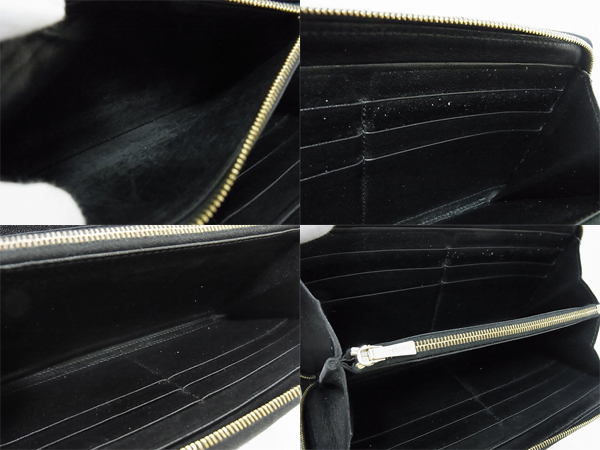 実際に弊社で買取させて頂いたCELINE/セリーヌ パイソン/ヘビ柄 ラウンドファスナー 長財布の画像 6枚目
