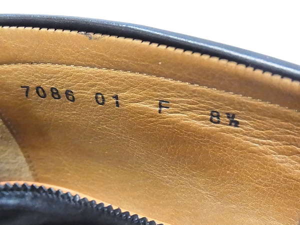 実際に弊社で買取させて頂いたSANTONI/サントーニ ローファー/ビジネスシューズ ブラック/8.5の画像 6枚目