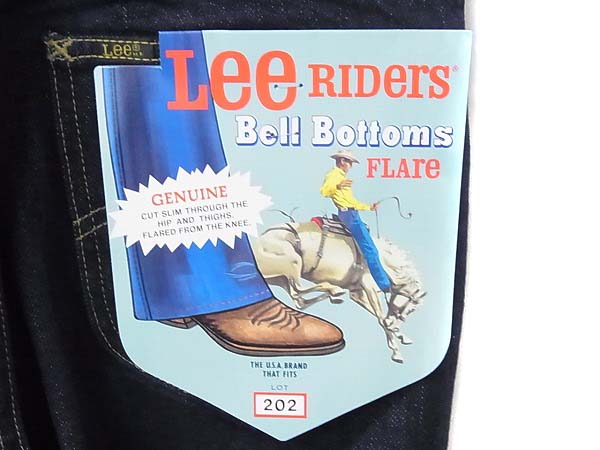 実際に弊社で買取させて頂いたLEE/リー RIDERS/ベルボトムス 202 フレア デニムパンツ/32の画像 2枚目