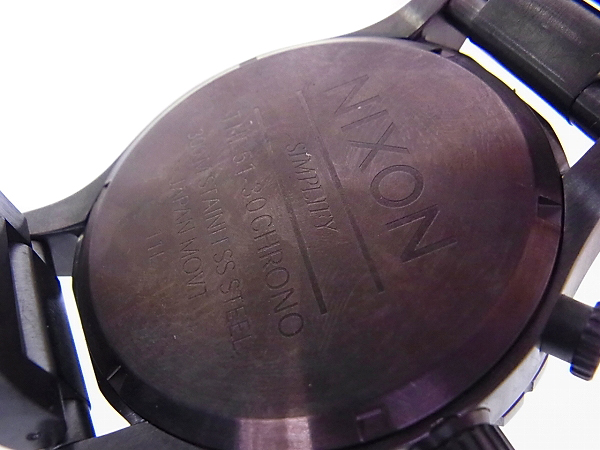 実際に弊社で買取させて頂いたNIXON 51-30 CHRONO TIGERSEYE クロノグラフ アナログ腕時計の画像 6枚目