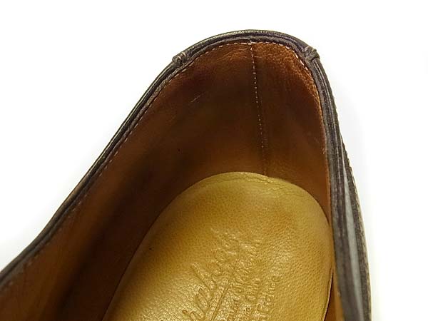 実際に弊社で買取させて頂いたParaboot/パラブーツ シャンボード レザーシューズ 茶/8.5の画像 4枚目