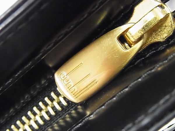 実際に弊社で買取させて頂いたdunhill/ダンヒル セカンドバッグ/手持ち/カバン ブラック/黒の画像 4枚目