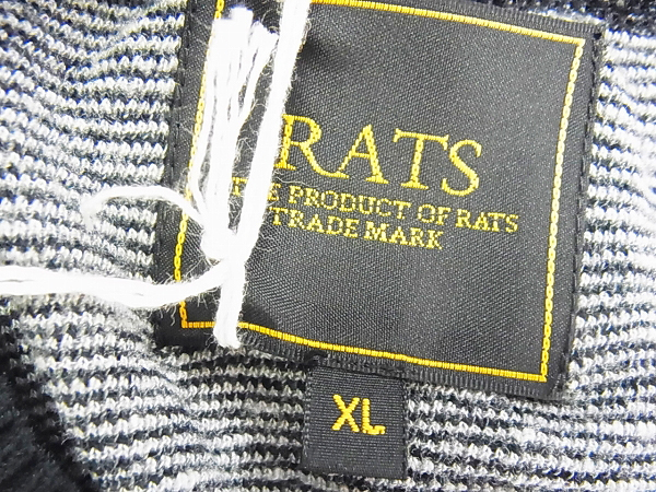 実際に弊社で買取させて頂いたRATS/ラッツ 16SS レディジャガードニット 灰 16'RN-0314/XLの画像 2枚目