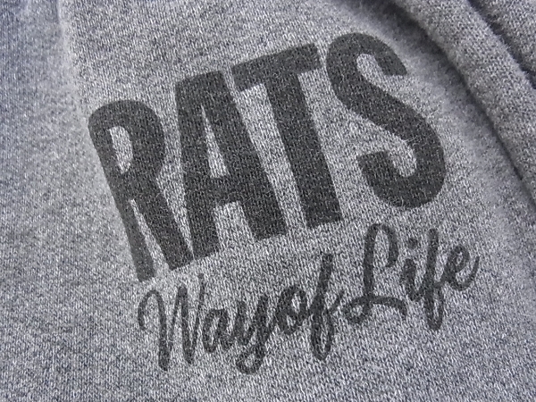 RATS/ラッツ プリントロゴ付 スウェットパンツ ウール混 Lの買取実績