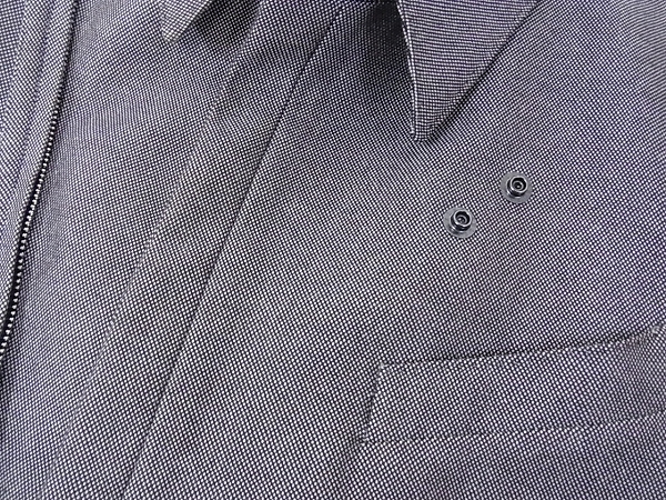 実際に弊社で買取させて頂いたato/アトウ ピンチェック柄ジップジャケット グレー/48の画像 7枚目